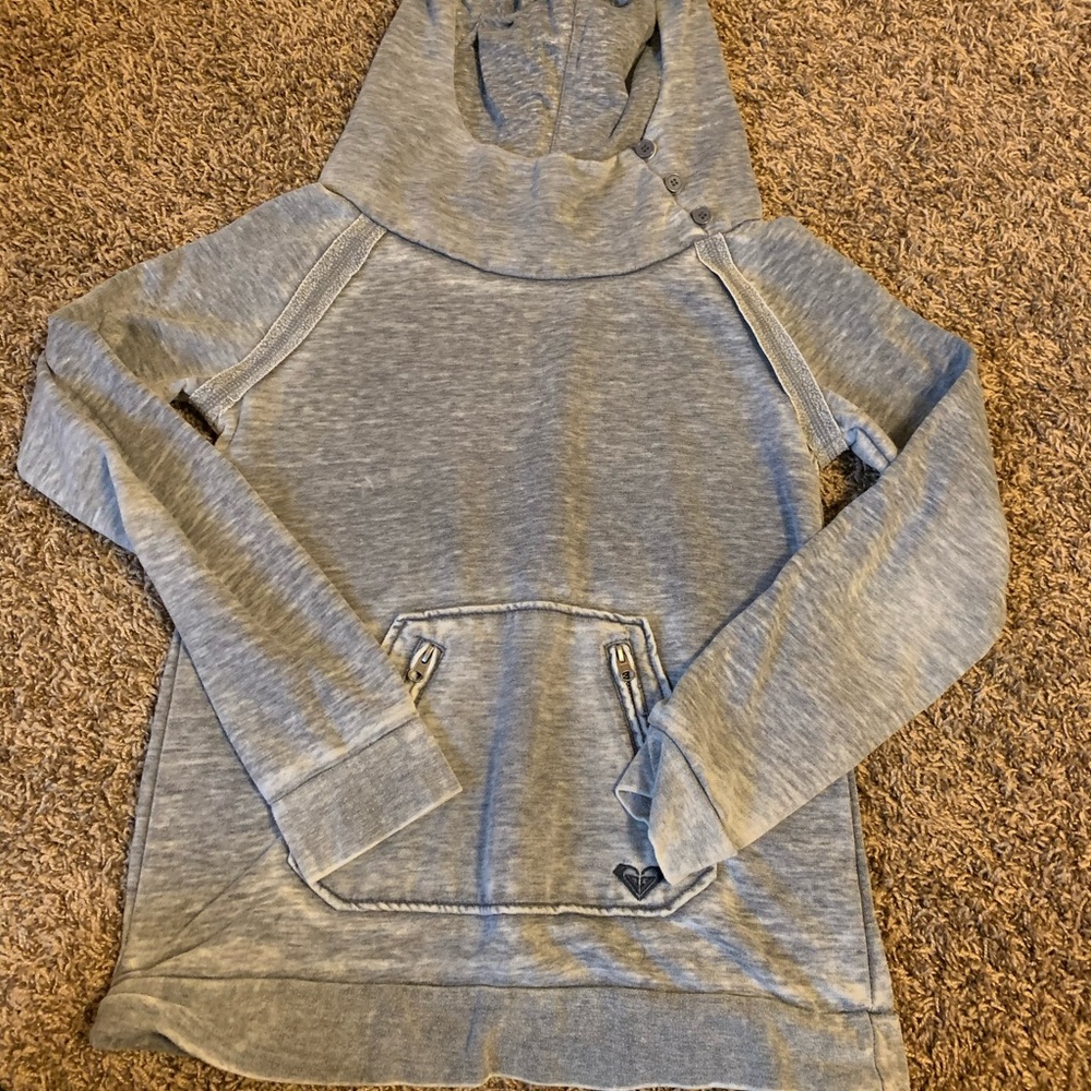 Roxy Burnout Cowl Neck Hoodie